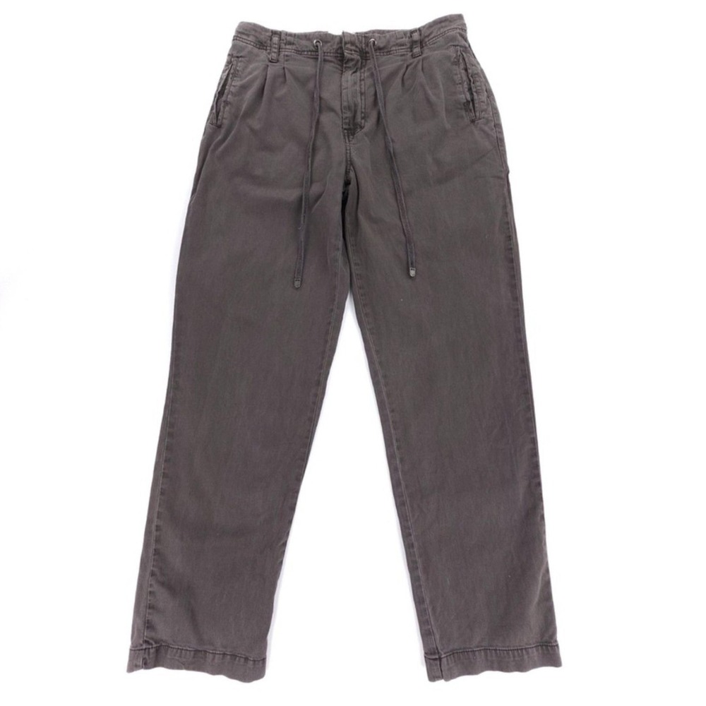 Pilcro Distressed Taupe Gray Drawstring Pleated Trousers‎ Womens Size XS